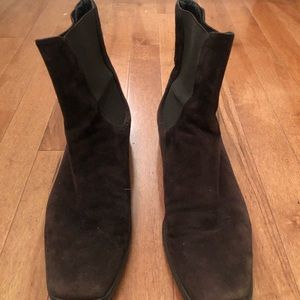 Stuart Weitzman suede Chelsea boots